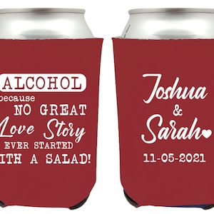 Personalized Wedding Can Coolers, Customized Wedding Can Coolers, Can Coolers as Wedding Favors, Customized Can Coolers for Weddings (87)
