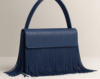 Zwarte handtas, Franjetas, Boho-stijl, Trendy portemonnee, Avondhandtas, Zwarte portemonnee, Modetas, Leren handtas, Statementtas, Tassen met franjes, Zwarte handtas