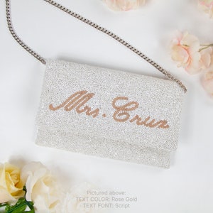 Personalized clutch with custom details