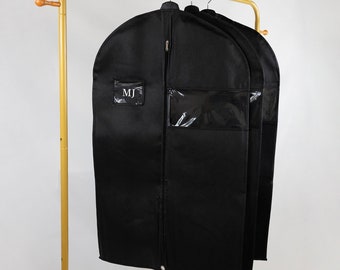 Customized Monogram Garment Bag, Personalized Suit Bag, Travel Gift for Him, Suit Storage, Travel Wardrobe, Custom Suit Bag For Him as Gifts