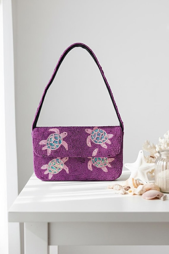 staud beaded dress turtle Sea Bag, Turtle Shoulder Purse, Handmade Beaded Clutch, Ocean Animal Bag, Sea Life Beaded Purse, Purple Beaded Bag, Turtle Bag Knitwear Dress 510 tall Spaghetti Strap (Sleeveless)-(Sexy!)-(Mini Dress)-(Size Flavor:Vanilla Cake w/ French Cream & Raspberry