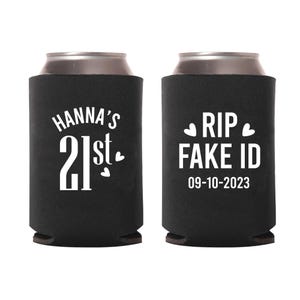 Celebrating 21st Birthday Can Coolers, 21st Birthday Custom Can Coolers, 21st Birthday Can Cooler Favors, Birthday Can Coolers Favors (99)