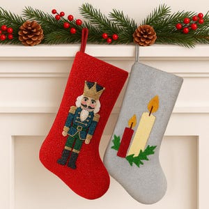 Custom Kids Stockings, Personalized Stocking with Name, Customized Christmas Stockings, Personalized Holiday Stocking, Holiday Name Stocking