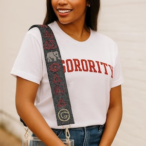 Personalized Sorority Purse Strap Customized Sorority Bag Strap, Personalized Bag Strap, Custom Sorority Bag Strap, Bag Strap Sorority Gifts