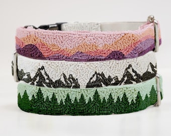 Colorful Dog Collar, Custom Dog Collar, Colorful Beaded Dog Collars, Personalized Dog Collar Patters, Dog Collar Gift, Customized Dog Collar