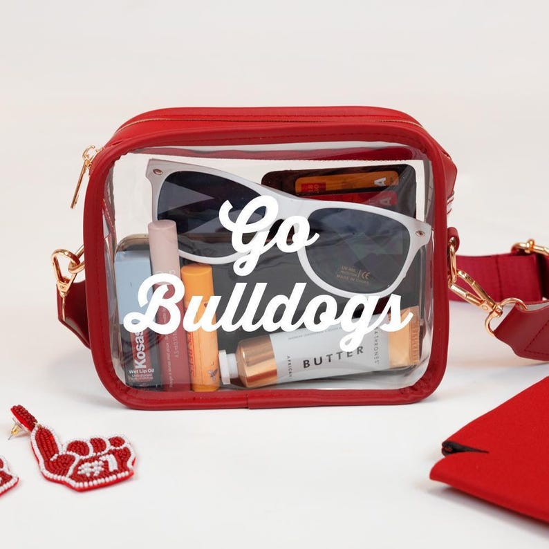 Bolso transparente para estadio, bolso cruzado transparente personalizado para estadio, bolsos transparentes personalizados para estadio, bolso transparente personalizado para concierto, bolso transparente con correa imagen 2