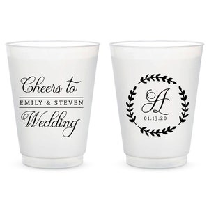 Vasos esmerilados personalizados para bodas, vasos esmerilados de plástico personalizados para bodas, vasos esmerilados, vasos esmerilados para bodas, regalos para fiestas de bodas (48)