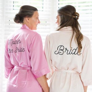 Bridesmaid Robe, Robes Bridesmaid Gifts, Getting Ready Robes, Bridal Party Gift, Satin Kimono Bridesmaid Robes, Bridesmaid Wedding Robes Set