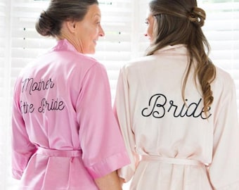 Bridesmaid Robe, Robes Bridesmaid Gifts, Getting Ready Robes, Bridal Party Gift, Satin Kimono Bridesmaid Robes, Bridesmaid Wedding Robes Set