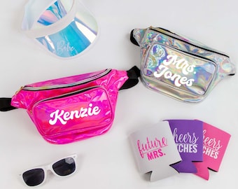 Bride Fanny Pack, Custom Wedding Fanny Pack, Personalized Beach Bachelorette Party Fanny Pack, Bride Fanny Pack, Bridesmaid Fanny Pack