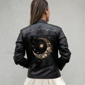 Fate Aligned Bachelorette Party Leather Jacket, Wedding Genuine Leather Jacket, Bridal Leather Jacket Gifts, Customized Bride Leather Jacket