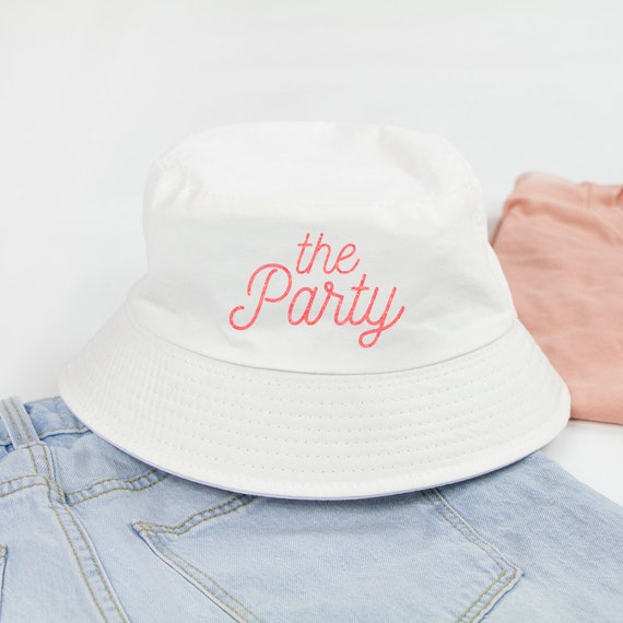 The Party Bucket Hat Bride Bucket Hat Custom Bride Bucket Etsy