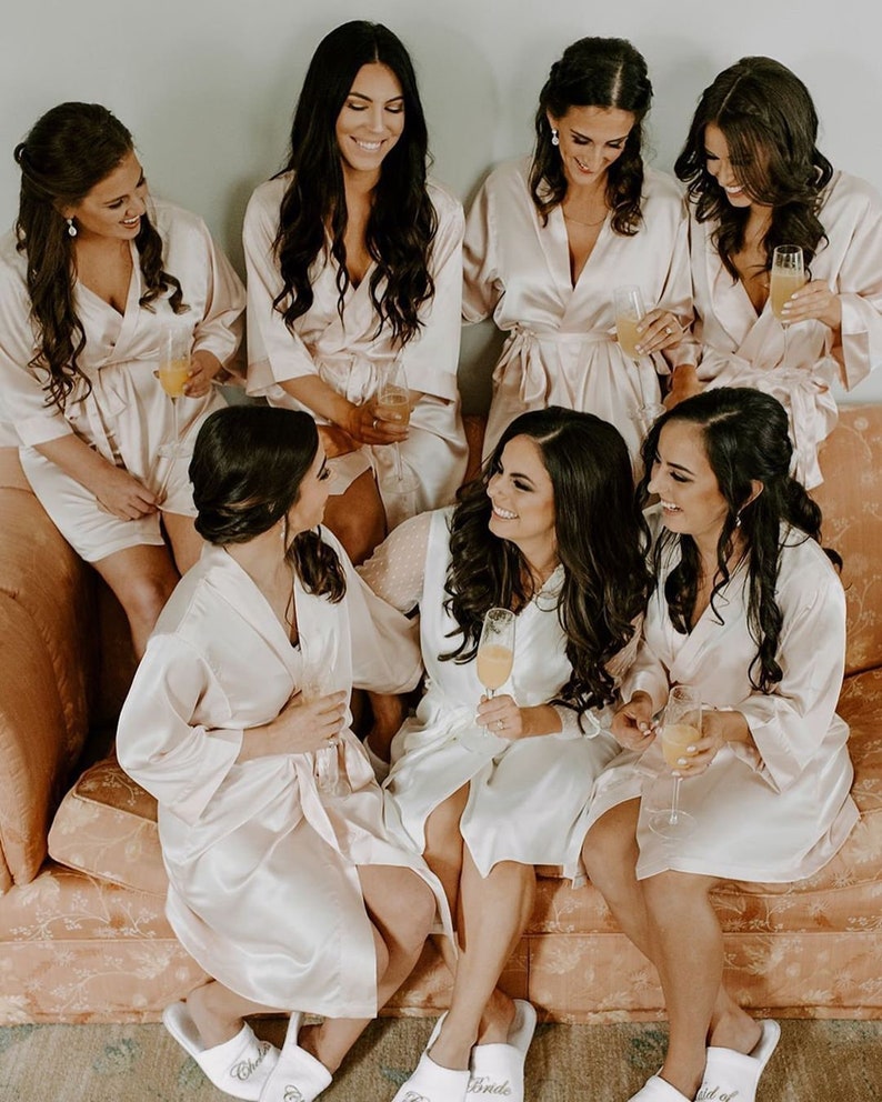 Bridesmaid Robe Set of Robes Sets of Bridesmaid Robes Set of Etsy