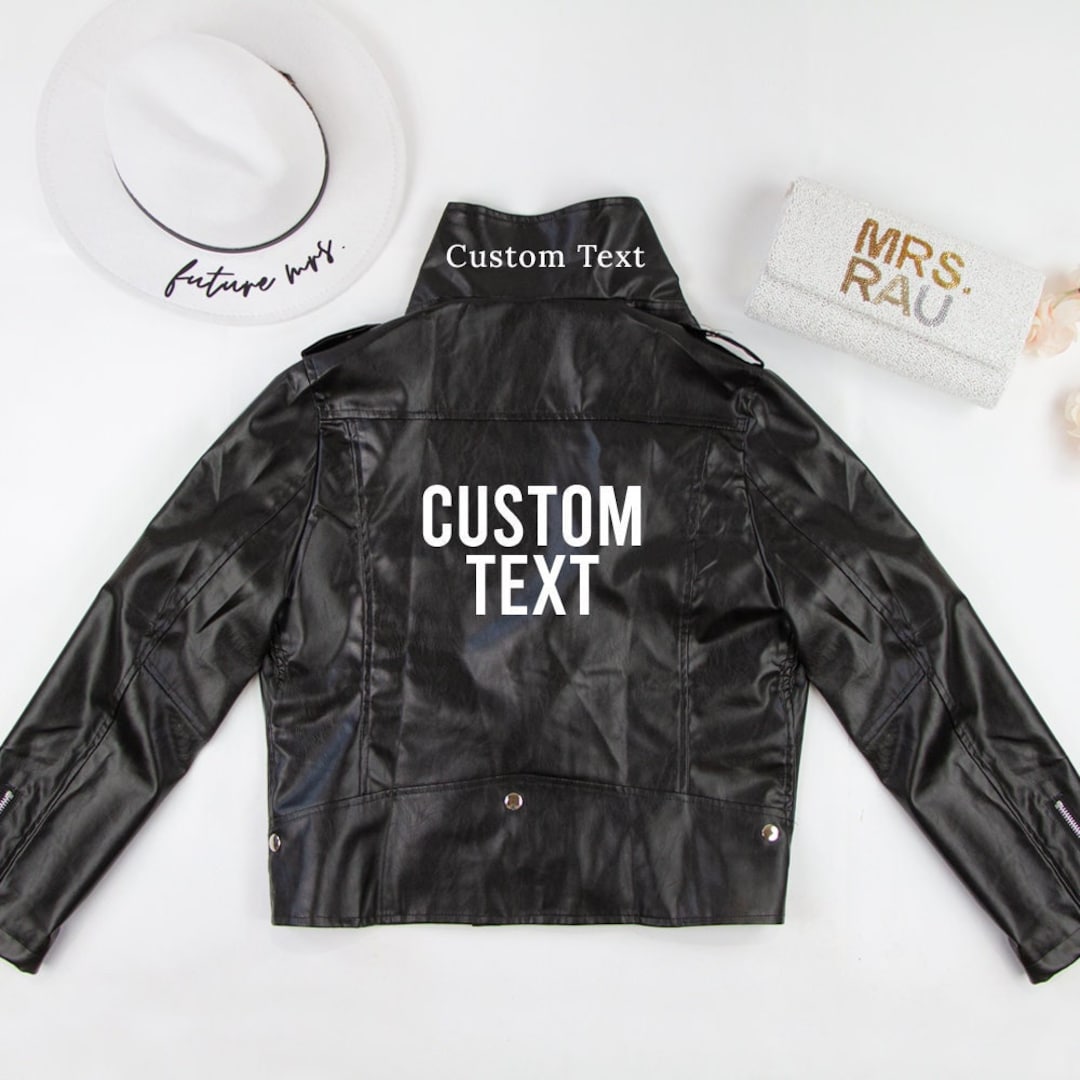 Custom Leather Jacket Custom Jacket Custom Jacket Gifts Etsy
