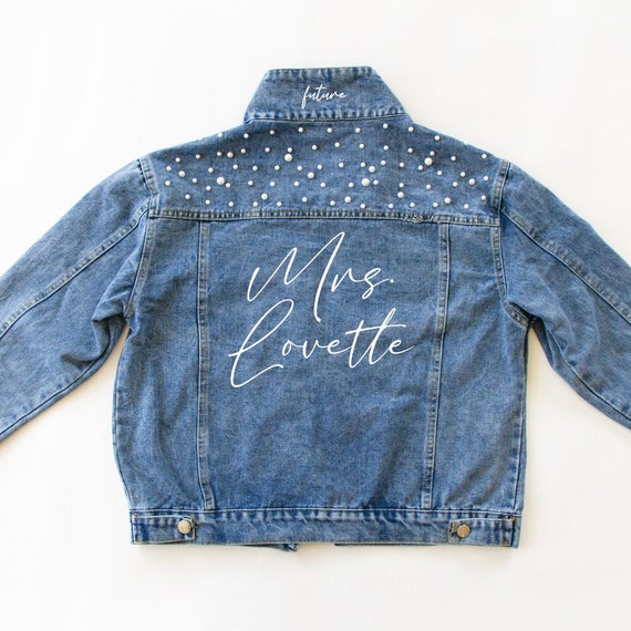Personalized jean jacket sale