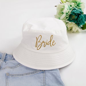Bride Bucket Hat, The Party Bucket Hat, Wedding Bucket Hat, Bachelorette Party Bucket Hat, Custom Bucket Hats, Bridal Shower Bucket Hat Gift
