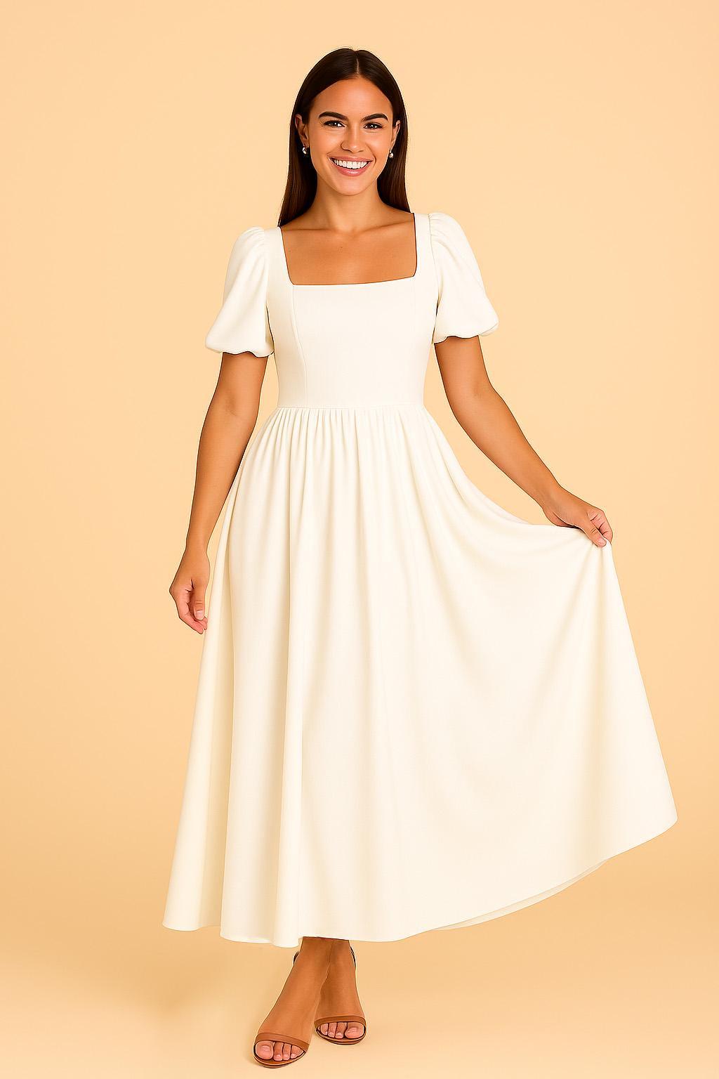 Puff Sleeve Wedding Gown, Elegant Square Neck Dress, Romantic Puff Sleeve Gown, Modern Bridal Ballgown, Full Skirt Wedding Dress Puff Sleeve - Etsy Puff Sleeve Wedding Gown, Elegant Square Neck Dress, Romantic Puff Sleeve Gown, Modern Bridal Ballgown, Full Skirt Wedding Dress Puff Sleeve - Etsy
