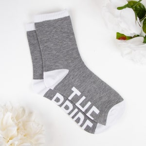 The Bride Socks, Engagement Gifts, Gift for Bride, Bachelorette Gift, Bridal Party Socks, Wedding Socks, Bachelorette Party Bride Socks Gift