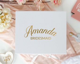 Bridesmaid Boxes, Will you be my bridesmaid, Personalized Bridesmaid Gift Box, Maid of Honor Proposal box and Bridesmaid Proposal & Gift Box