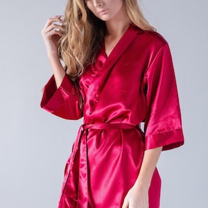 Burgundy Robe | Burgundy Bridesmaid Robe | Burgundy Wedding | Burgundy Wedding Robes | Burgundy  Party Favors | Burgundy Bridal Party Favors