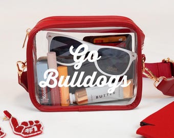 Custom Clear Bags For Stadium, Clear Bag With Strap, Personalized Clear Concert Purse, Clear Stadium Bag, Custom Clear Stadium Bag Crossbody