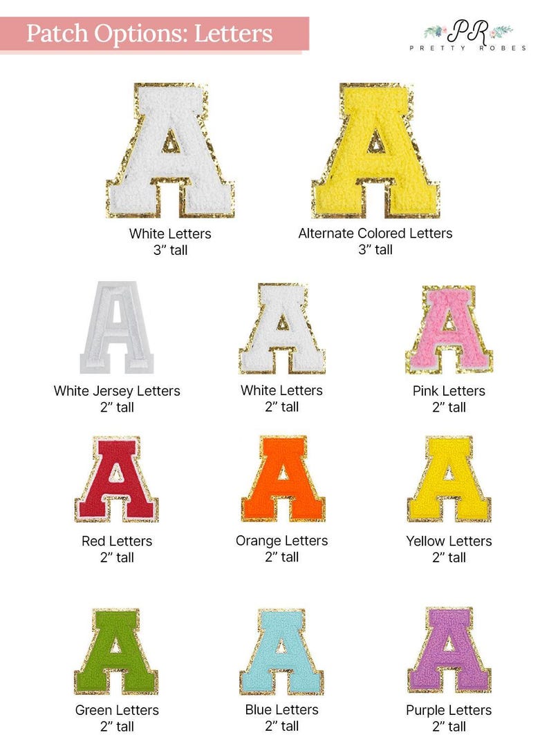 a collection of various colored letters, including white, pink, red, orange, yellow, green, blue, and purple. The letters are displayed in different sizes and colors, showcasing a variety of letter designs.