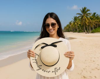 Sombrero flexible para despedida de soltera, sombrero flexible para luna de miel, sombrero para el sol para despedida de soltera, regalos para novias, sombrero flexible para fiesta de bodas, sombrero para el sol para novias