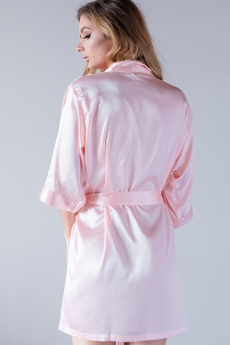 peach floral robe