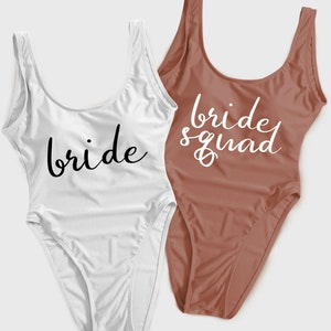 Bride One-Piece Swimsuit | High Cut Swimsuit | Bride One-Piece | Bride Swimsuit |  Swimsuit | Bridal Party One-Piece Swimsuits (9)