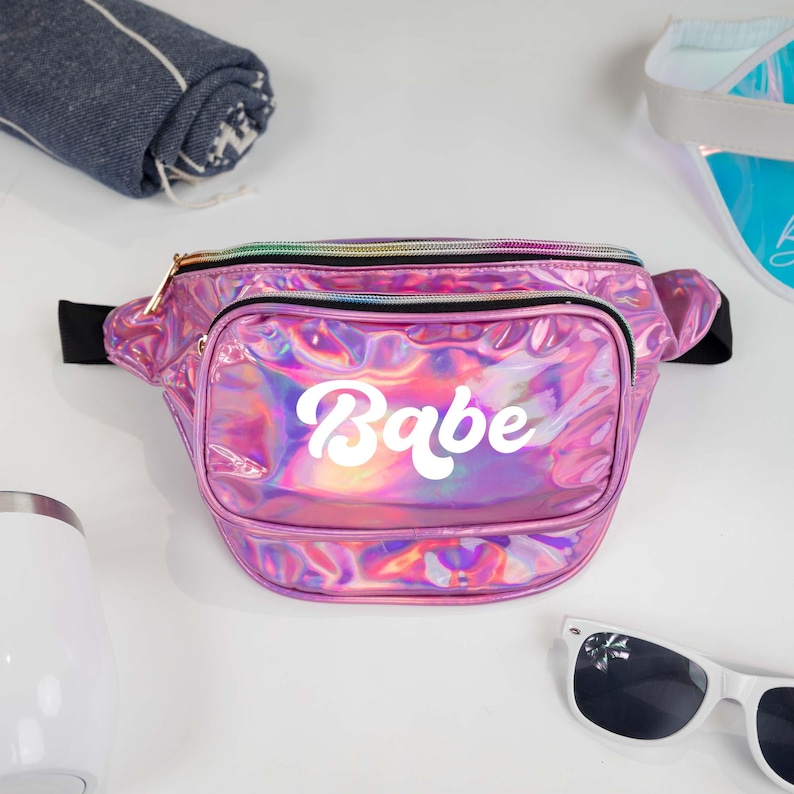 Custom Text Fanny Packs, Wedding Fanny Packs, Beach Wedding Fanny Packs, Personalized Bride Fanny Packs, Bridesmaid Fanny Pack Wedding Gifts image 12