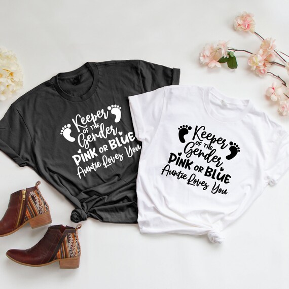 Auntie Says Girl Shirt Cute Pink Gender Reveal Announcement Auntie Says Girl Shirt Cute Pink Gender Reveal Announcement