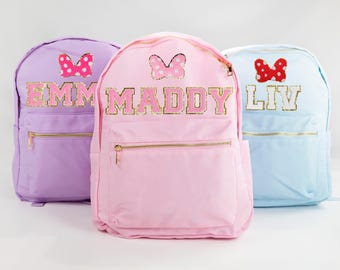 Kindergarten Backpack With Name, Back To School Backpack, Personalized School Backpack, Preschool Backpack Girl, Custom Kids School Backpack