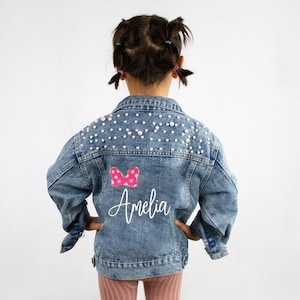 Personalized Kids Denim Jacket, Custom Toddler Jean Jacket, Flower Girl Jacket, Girls Jean Jacket, Baby Jean Jacket, Custom Toddler Clothing