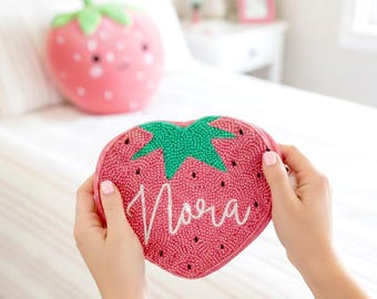 Cute Custom Coin Bag, Kids Name Coin Purse, Custom Coin Bag for Kids, Embroidered Coin Wallet, Coin Purse with Name, Personalized Kids Purse