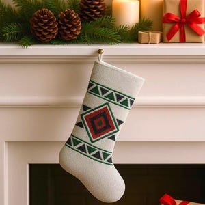 Handgefertigter kundenspezifischer Weihnachtsstrumpf, personalisierter Weihnachtsstrumpf, kundenspezifische Weihnachtsstrumpf-Geschenke, kundenspezifische Feiertags-Strumpfdekore