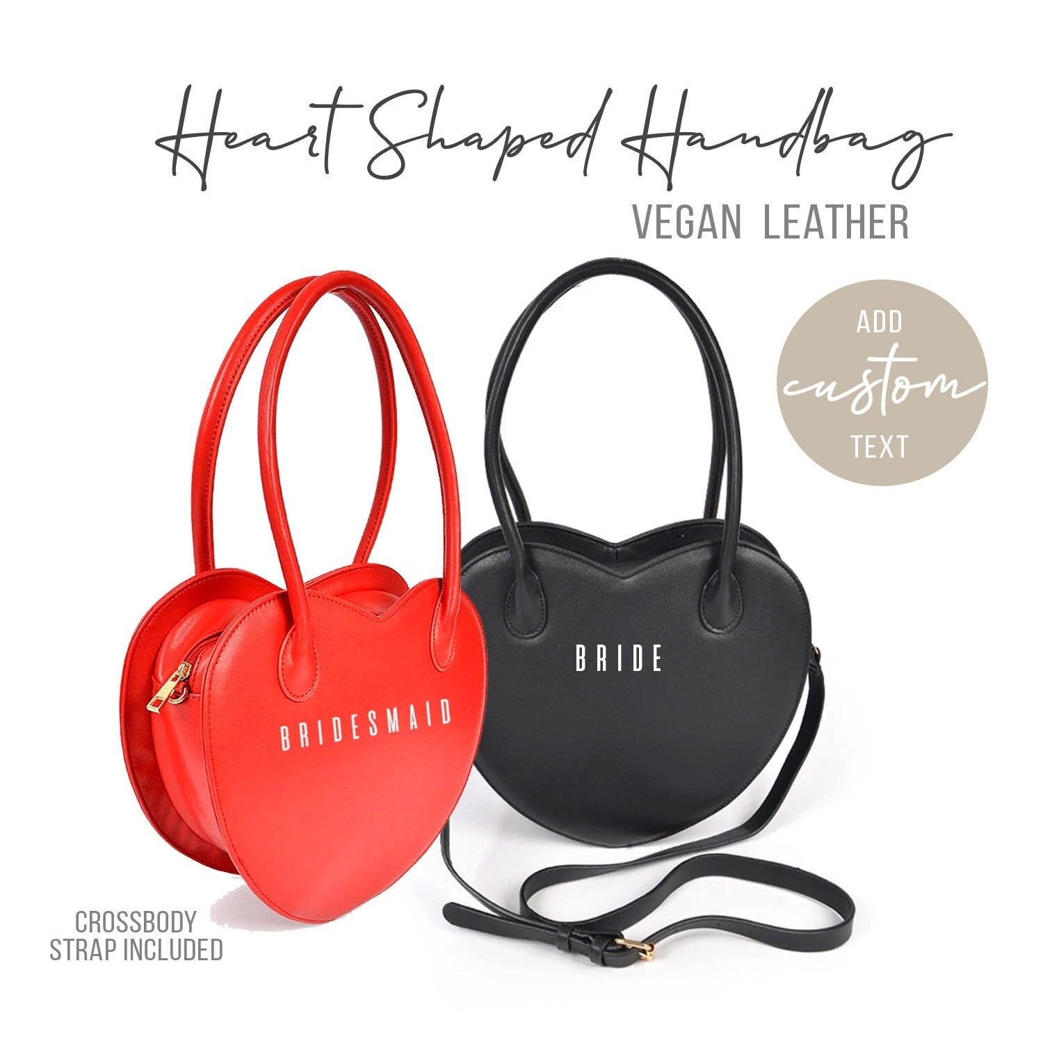 Red Heart Shaped Handbag