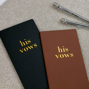 Black and Brown LGTBQ Wedding Vow Books, Custom LGBT Wedding Vow Books, LGTBQ Wedding Personalized Vow Books, Custom Vow Books for Wedding