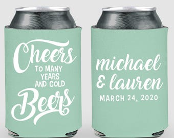 Personalized Favors, Customized Can Coolers, Beer Can Cooler, Beer Huggers, Wedding Can Cooler (55)