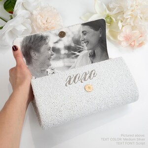 Custom Clutch Gift For Mom, Mother of the Bride Clutch Purse Gift, Personalized Photo Clutch for Mom, Wedding Purse, Mother's Day Bags - FOG