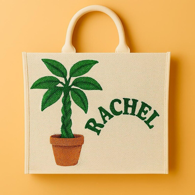 Personalized Beach Tote Bags, Custom Name Bags, Ocean Wave Purses, Coastal Handbag, Beaded Beach Tote, Tropical Tote Bag, Sea Life Tote Bags Design 6