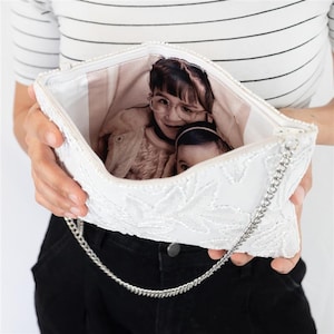 Custom Photo Clutch, Mother of the Bride Gift, Mother of the Bride Purse Gift, Mother of the Bride Purse, Wedding Purse Gift for Mother Gift