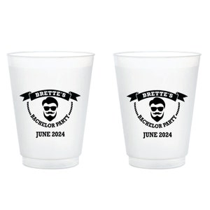 Bachelor Party Frosted Cups, Customized Bachelor Party Cups, Plastic Frosted Bachelor Party Cups, Frosted Plastic Cups (15)