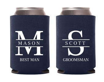 Enfriadores de latas para padrinos de boda, enfriadores de cerveza para propuesta de padrino, enfriadores de cerveza personalizados para padrinos de boda (115)