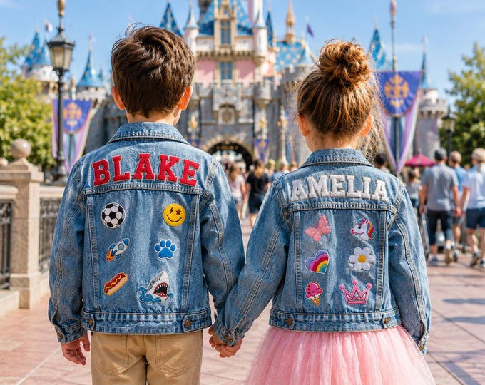 Toddler Custom Denim Jacket, Embroidered Name Jean Jacket for Boys, Personalized Baby Birthday Outfit, First Birthday Gift, Kids Keepsake