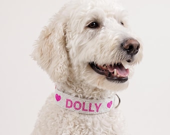 Custom Beaded Dog Collar, Personalized Beaded Dog Collar, Dog Collar With Custom Name, Custom Name Dog Collar, Personalized Seed Bead Collar