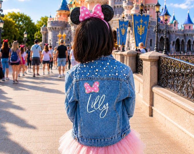Personalized Kids Denim Jacket, Custom Toddler Jean Jacket, Flower Girl Jacket, Girls Jean Jacket, Baby Jean Jacket, Custom Toddler Clothing