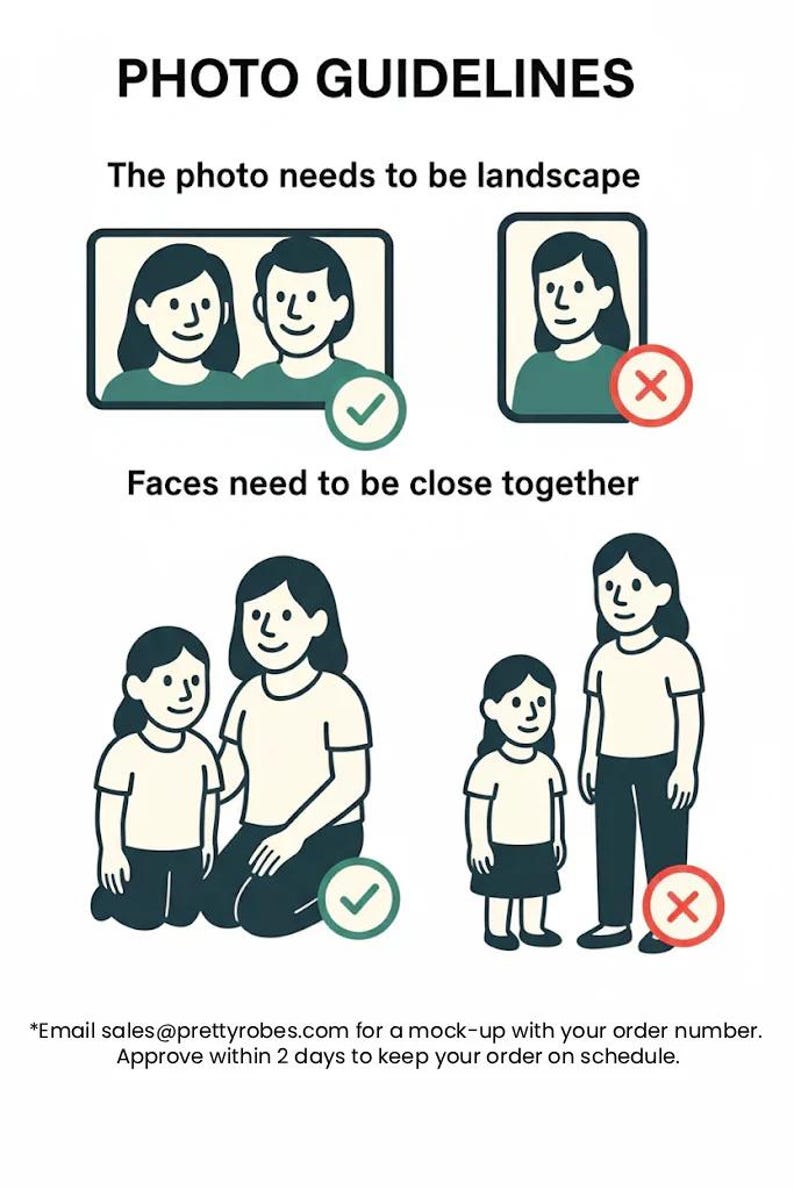guidelines for a photo, including instructions on how to pose for the picture and what types of poses are allowed.