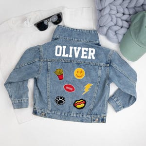 Chaqueta vaquera con parches para niños, chaqueta vaquera con parches para niños, chaqueta vaquera con parches para niños, chaqueta vaquera con parches para niñas, chaquetas vaqueras con parches