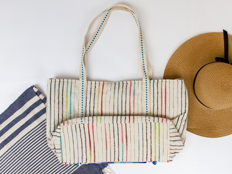Strandmöbelväska med pärlor i boho-stil, möhippor, tygväska med pärlor för brud, söta tygväskor i tyg för bröllop, tygväska för brud bild 5