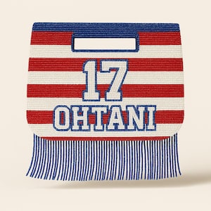 Game Day Clutch Bag, Custom Beaded Sports Purse, Personalized Football Purse, Football Game Day Purse, Customized Beaded Fringe Game Day Bag